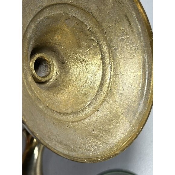 Brass Candle Stick Holders Set Heavy 8 “ Tall Round Base - Picture 7 of 11